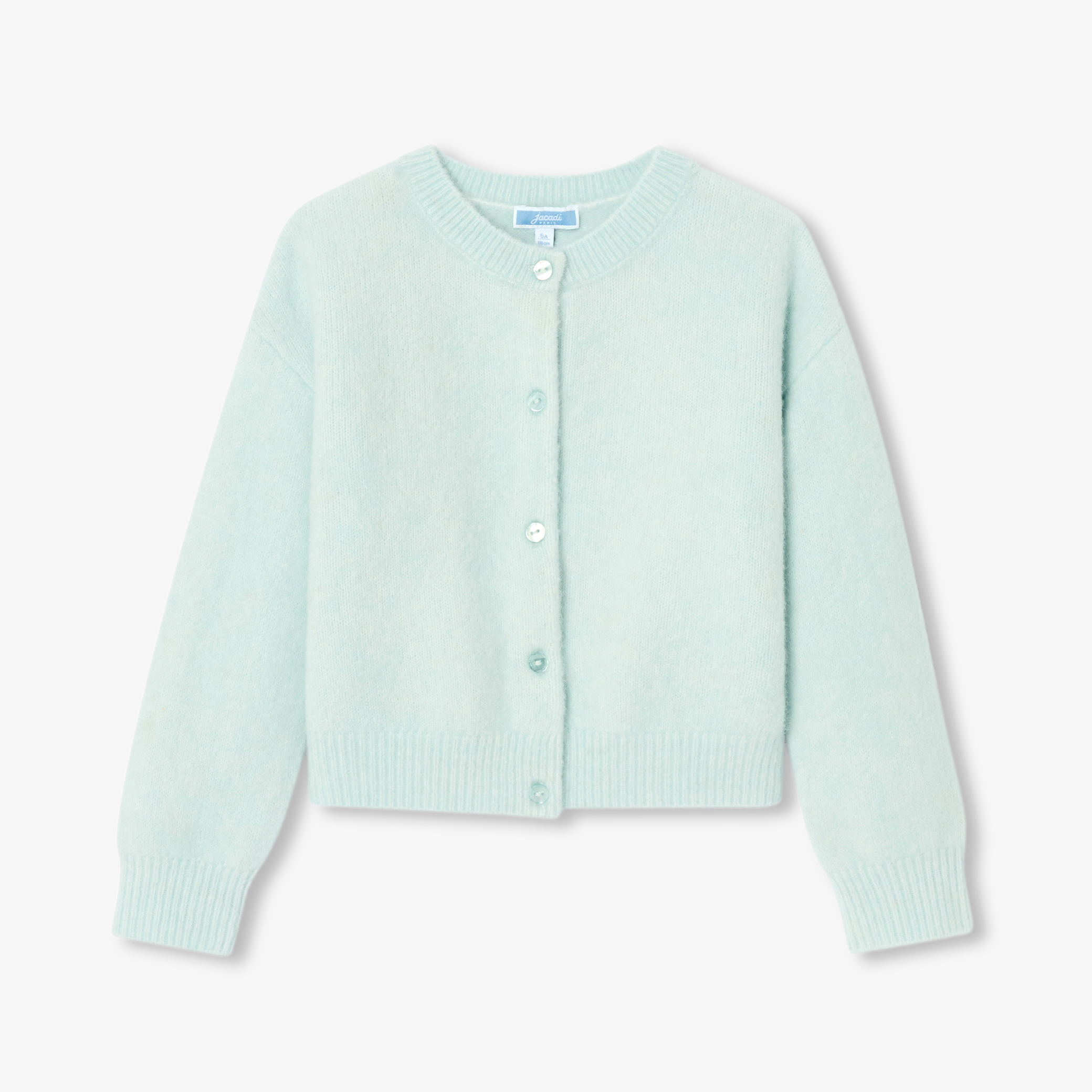 Jacadi - Cardigan de lã e alpaca menina - AZUL COSTA