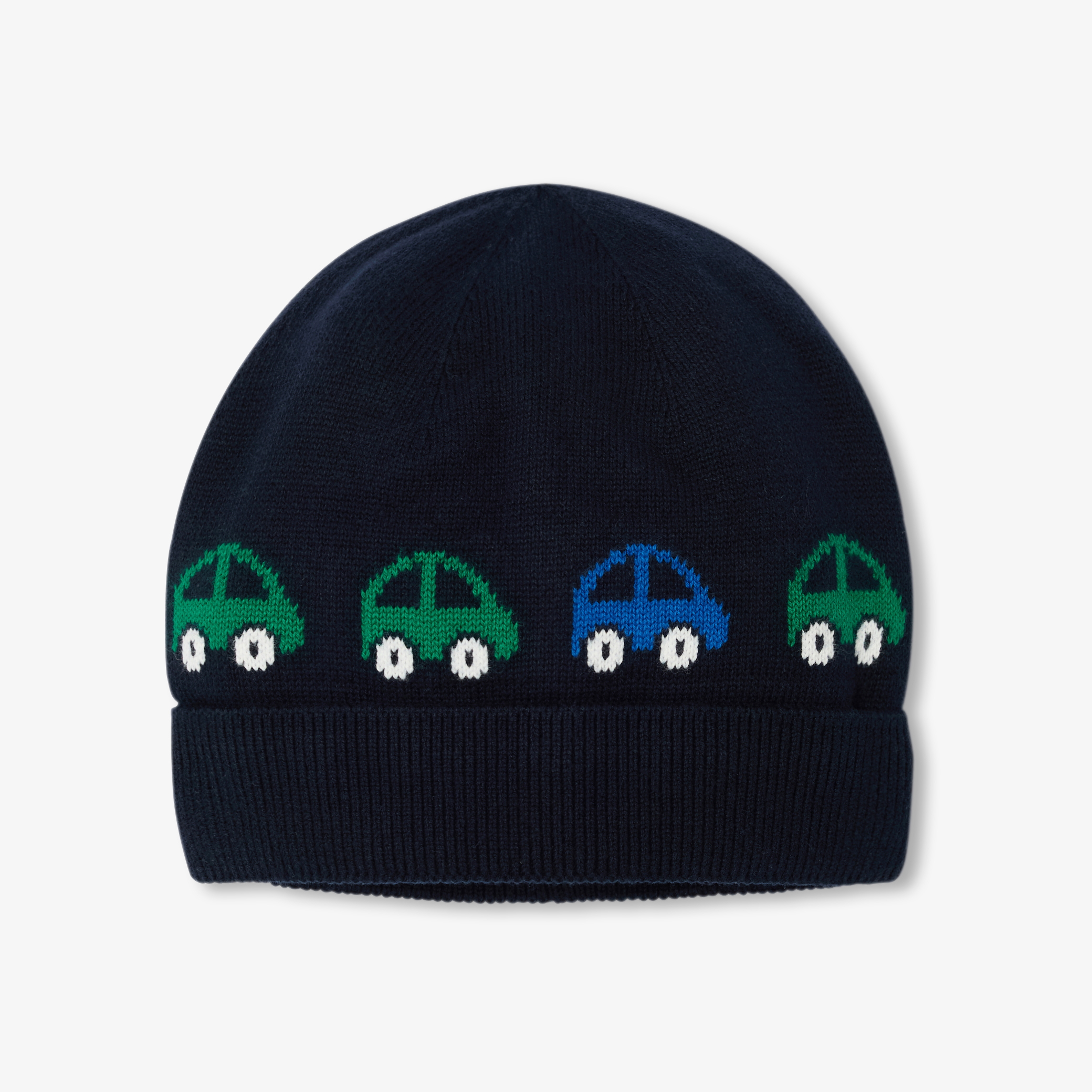 Jacadi - Gorro de bebé menino com motivo de carro - MARINHO/MÚLTICO