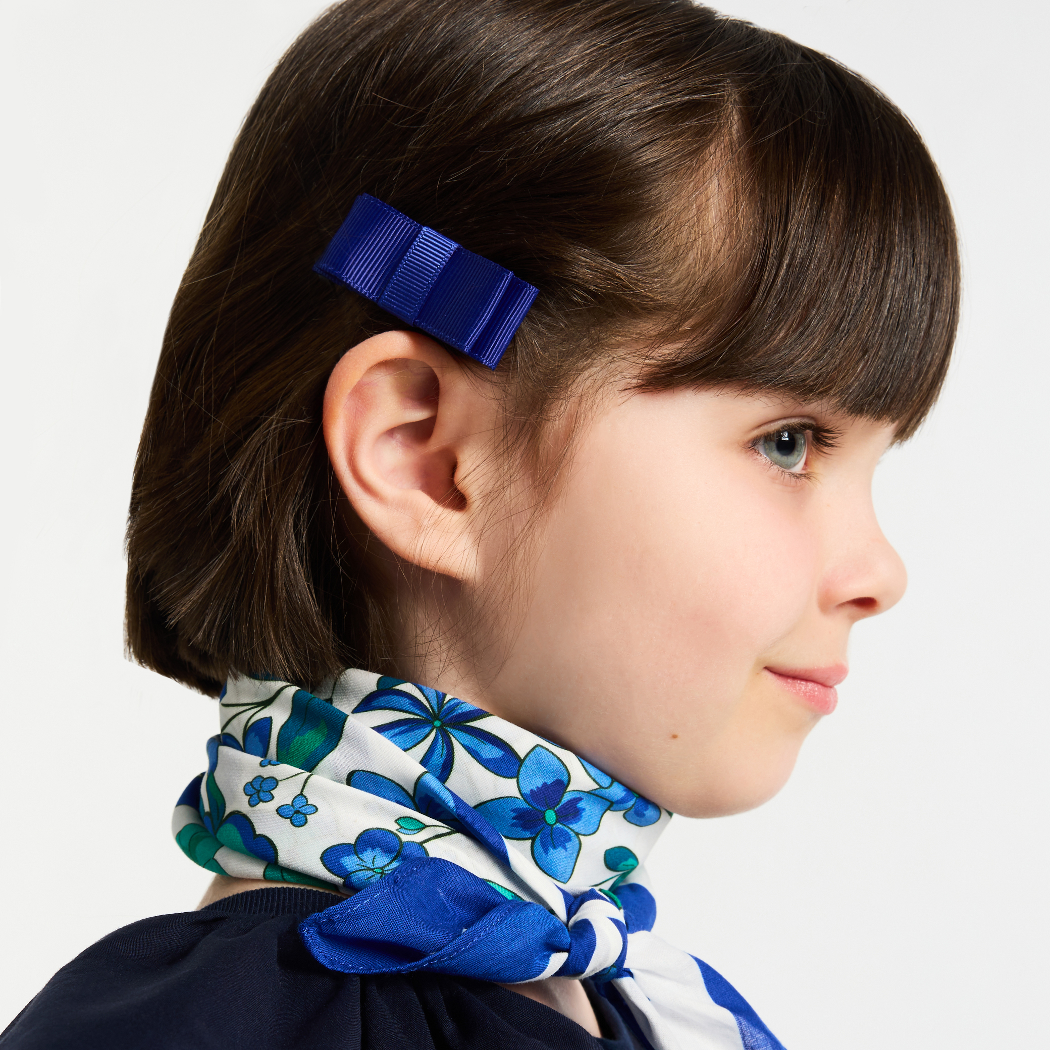 Jacadi - Duo de ganchos com sistema de pressão menina - AZUL REI