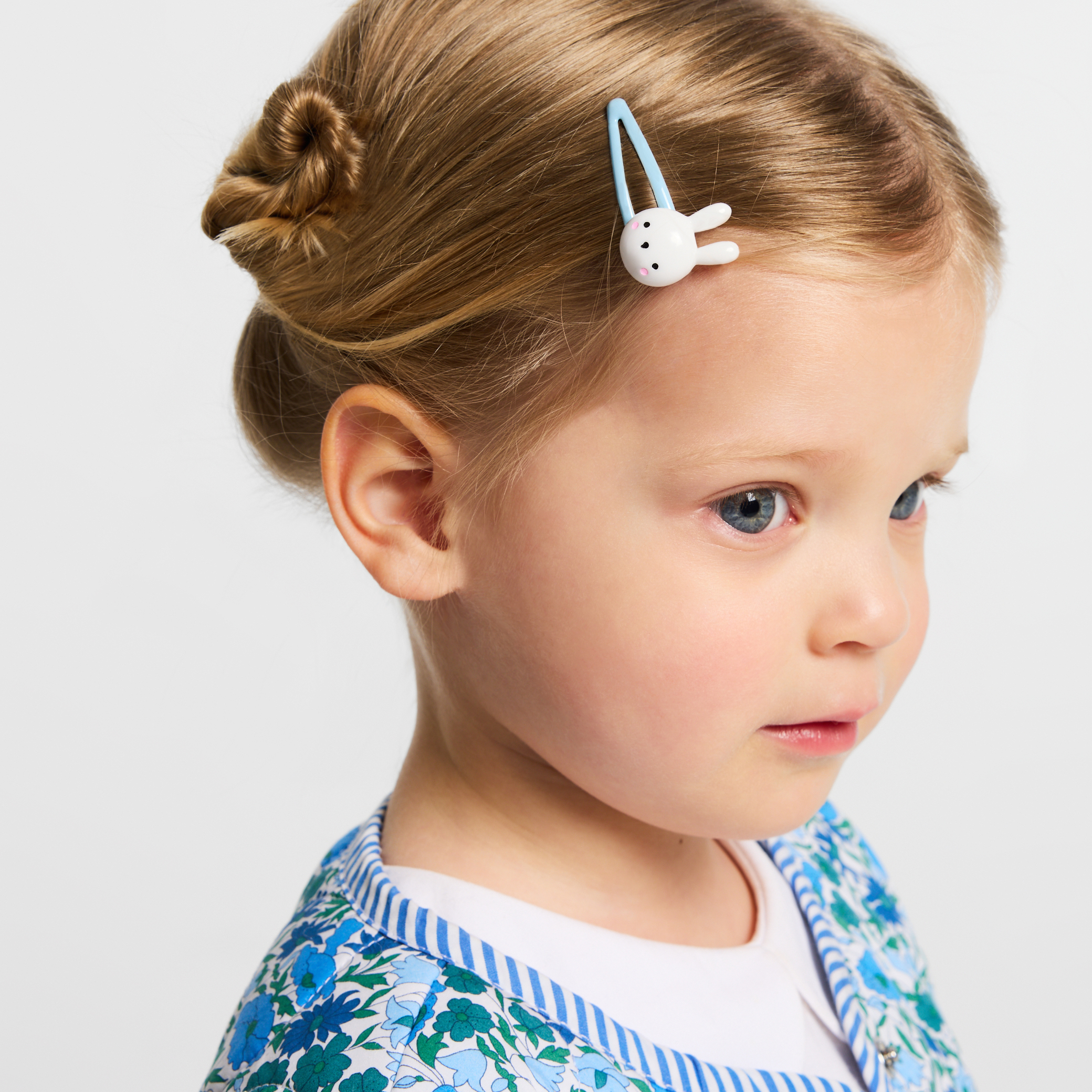 Jacadi - Duo de ganchos cabelo bebé menina - AZUL/MÚLTICO