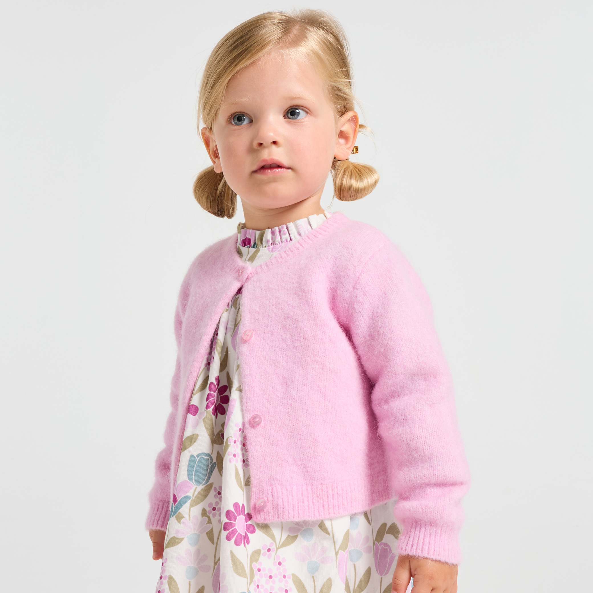 Jacadi - Cardigan de lã e alpaca bebé menina - ROXO