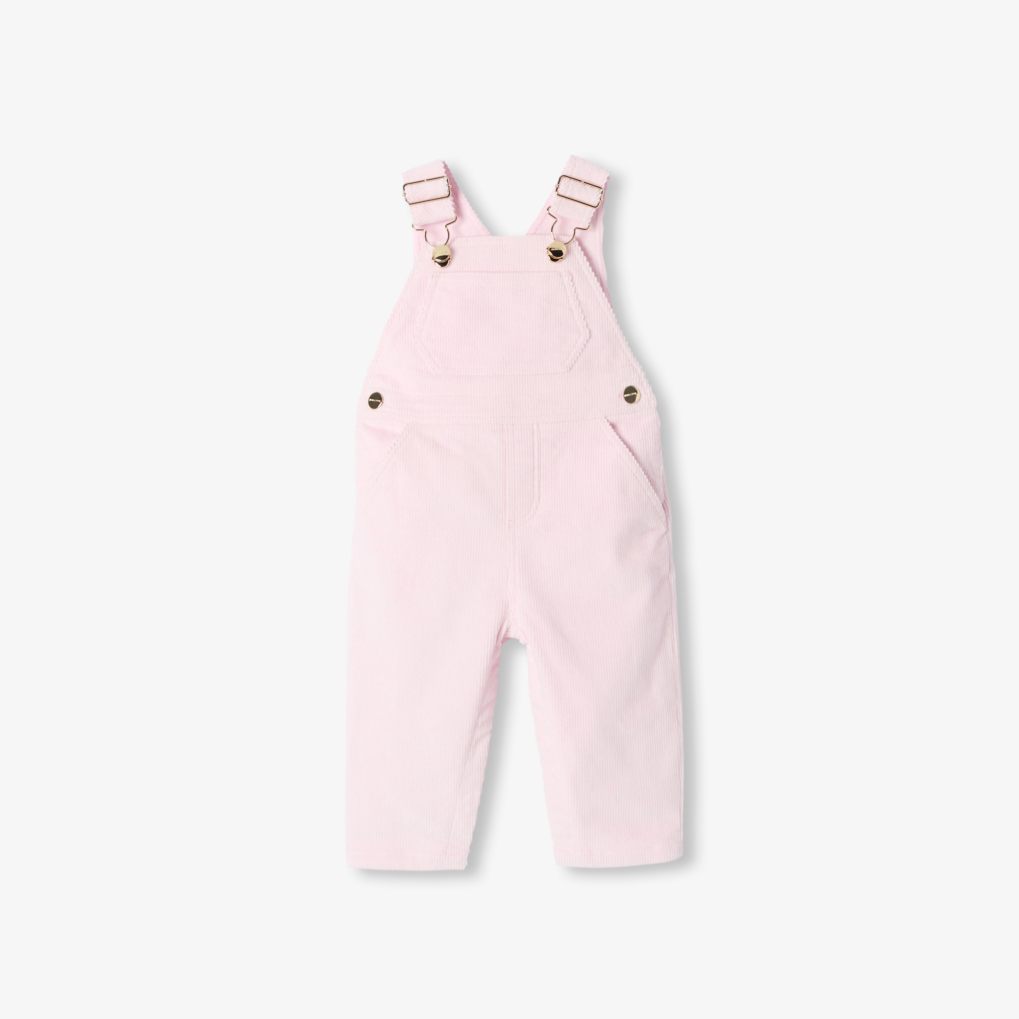 Jacadi - Jardineiras de bombazina bebé menina - ROSA EM PÓ JACADI