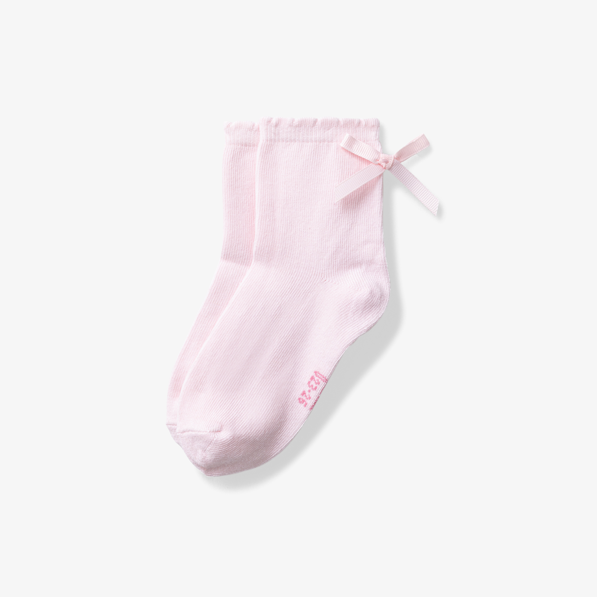Jacadi - Meias menina com laço pequeno - ROSA EM PÓ JACADI