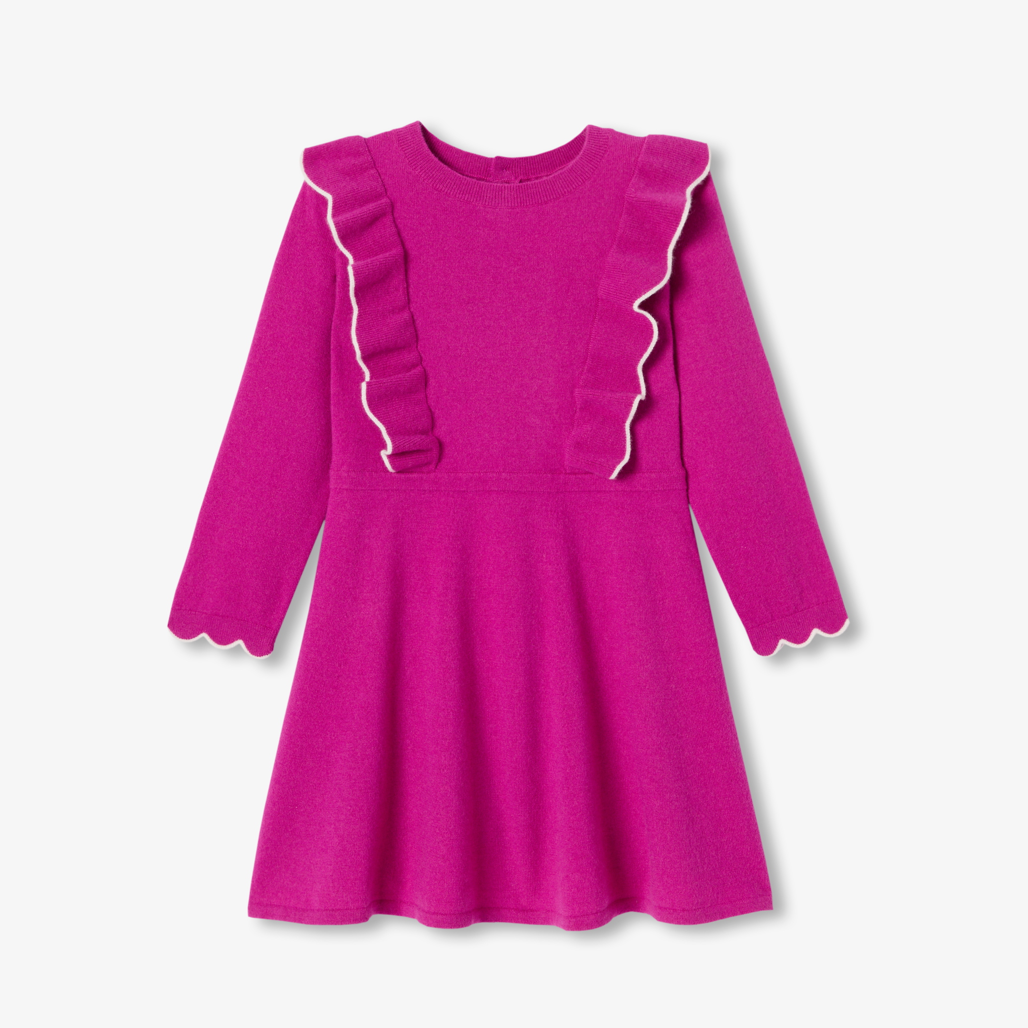 Jacadi - Vestido de lã de mistura criança menina - ROXO