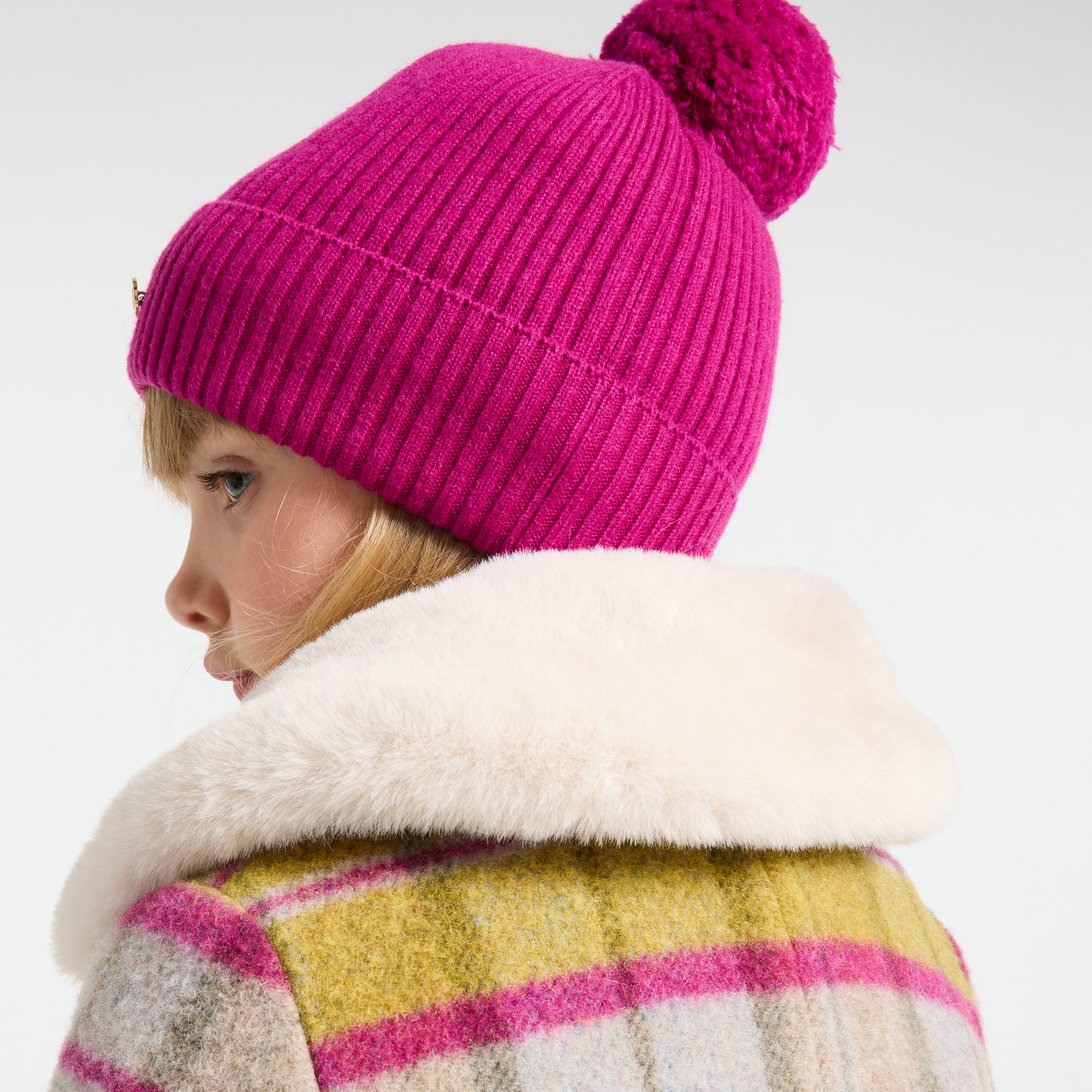 Jacadi - Gorro forrado com tecido micropolar menina - ROXO