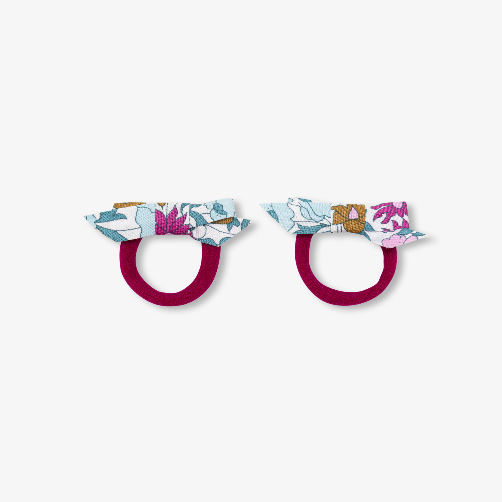 Jacadi - Dois elásticos de cabelo bebé menina - BRANCO SUAVE/MÚLTICO