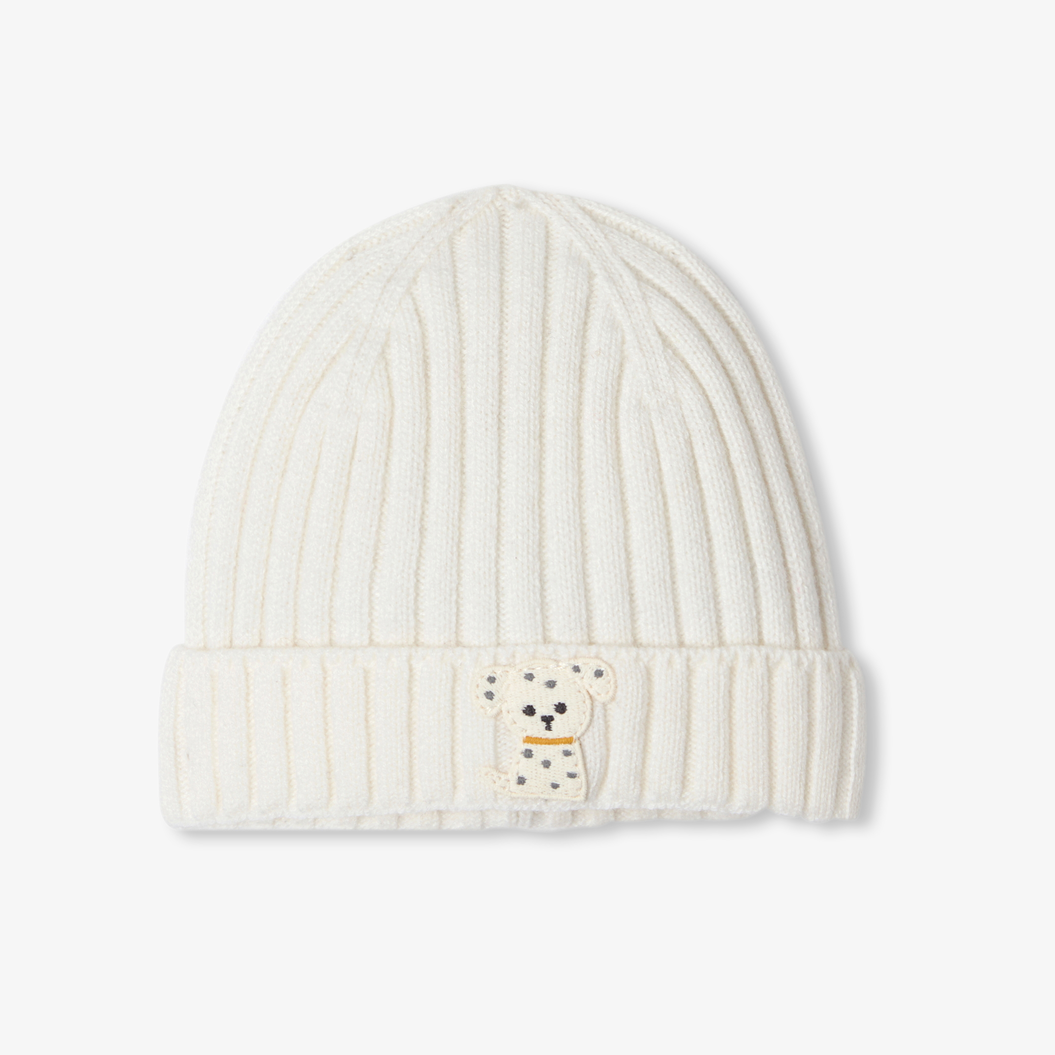 Jacadi - Gorro de bebé em malha - BRANCO SUAVE JACADI - Presente de nascimento ideal