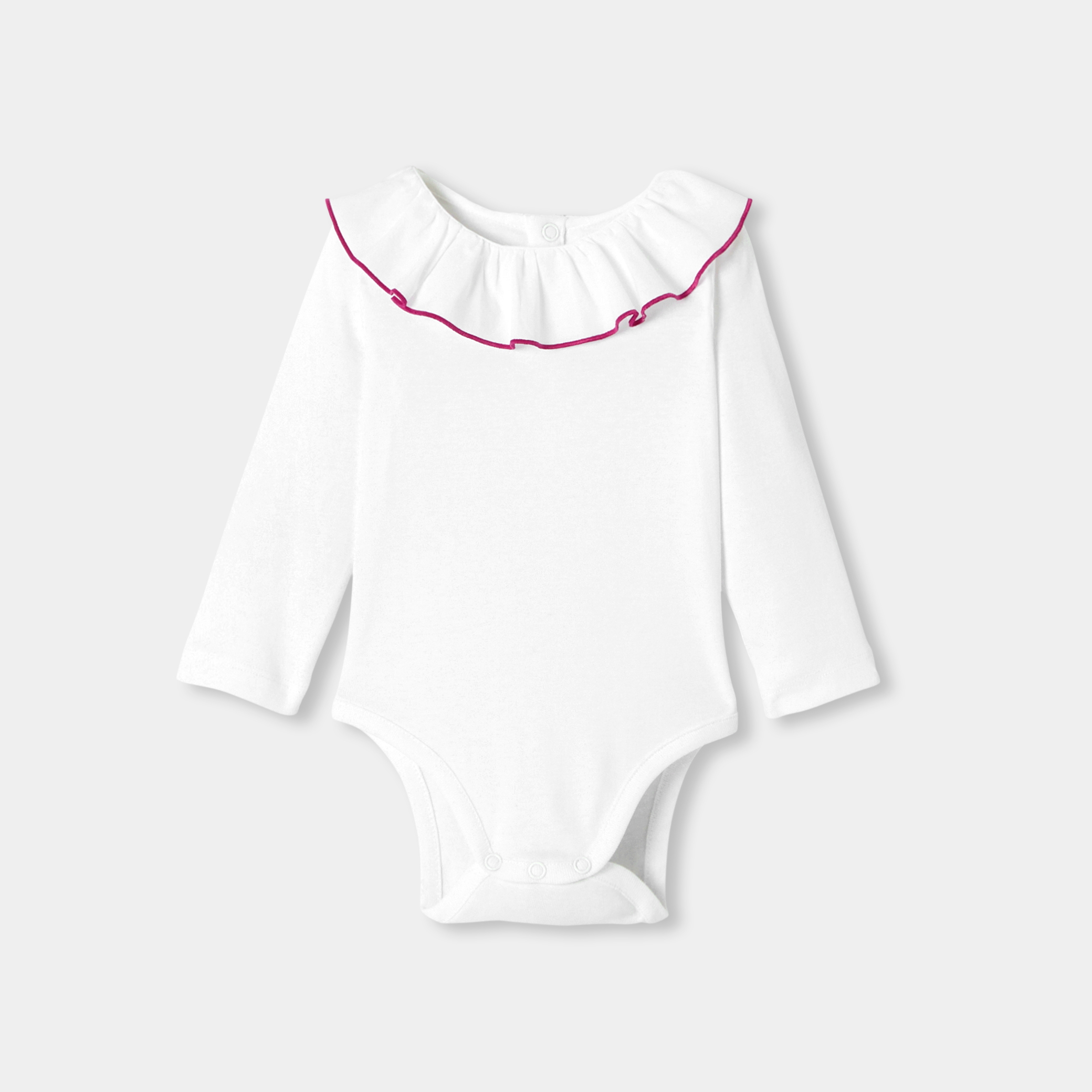 Jacadi - Body bebé menina mangas compridas - BRANCO JACADI
