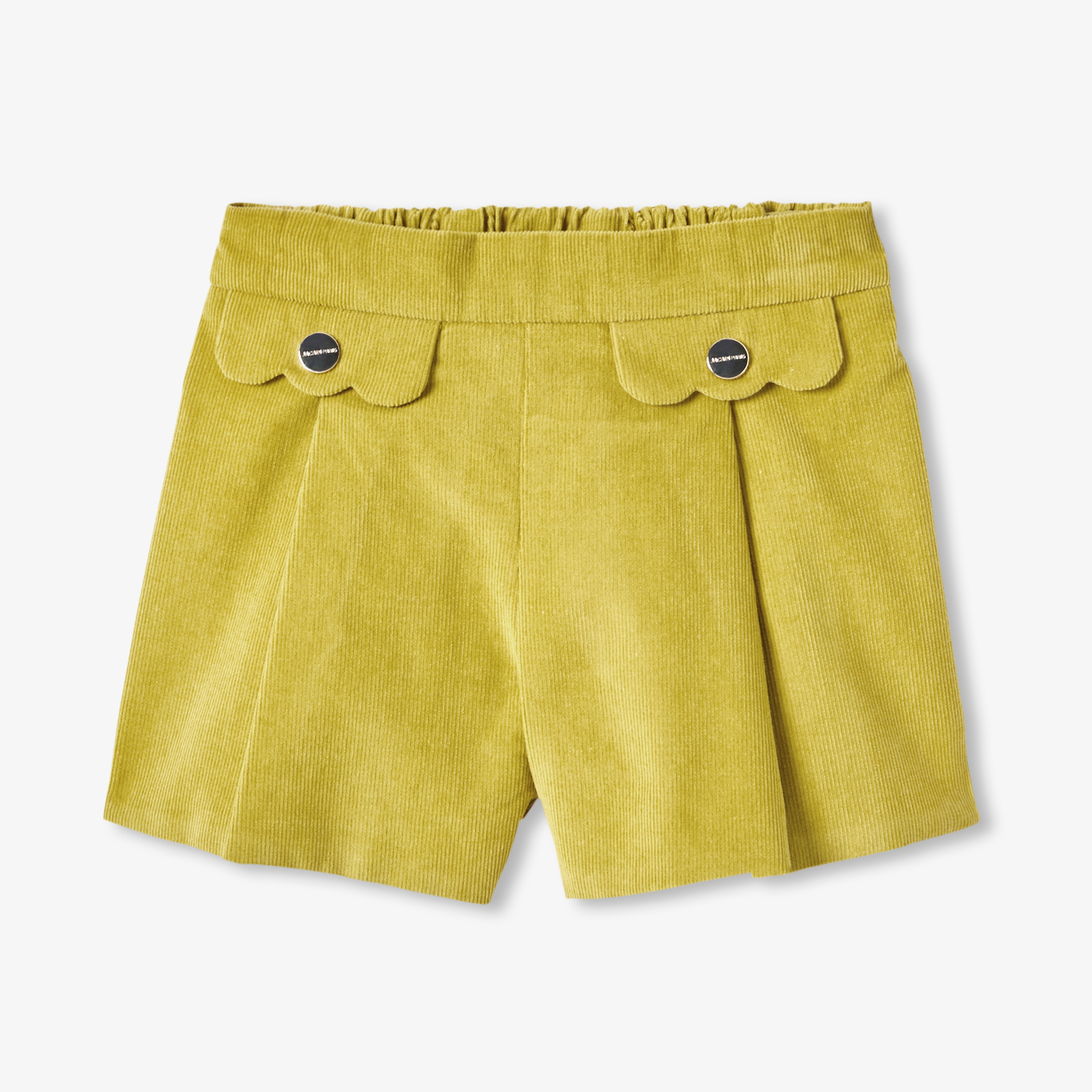 Jacadi - Calção de veludo milleraies bebé menina - VERDE LICHEN